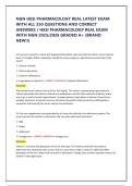 NGN HESI PHARMACOLOGY REAL LATEST EXAM WITH ALL 350 QUESTIONS AND CORRECT ANSWERS &sol; HESI PHARMACOLOGY REAL EXAM WITH NGN 2025&sol;2026 GRADED A&plus; &lpar;BRAND NEW&excl;&excl;&rpar;