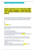 WEBCE INSURANCE TEST QUESTIONS        WEBCE INSURANCE TEST QUESTIONS&period; EXAM  STUDY GUIDE&period; GRADED A&plus;&period; QUESTIONS AND  100&percnt; VERIFIED ANSWERS&period; LATEST 2025&sol;2026  UPDATE 