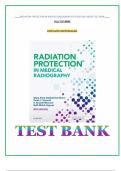 Radiation protection in medical radiography 8th edition sherer test bank