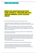WEBCE TEST QUESTIONS          WEBCE TEST QUESTIONS EXAM STUDY  GUIDE&period; GRADED A&plus;&period; QUESTIONS AND 100&percnt;  VERIFIED ANSWERS&period; LATEST 2025&sol;2026  UPDATE
