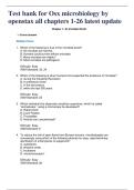 Test bank for Osx microbiology by openstax all chapters Revised 2025