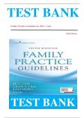 TEST BANK Family Practice Guidelines by Jill C&period; Cash Fifth Edition
