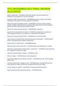 GTC MICROBIOLOGY FINAL REVIEW ACCURATE 