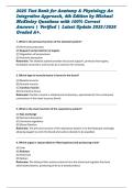 2025 Test Bank for Anatomy & Physiology An Integrative Approach&comma; 4th Edition by Michael McKinley Questions with 100&percnt; Correct Answers &vert; Verified &vert; Latest Update 2025&sol;2026 Graded A&plus;&period;