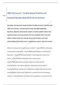 ANSC 221 Exam 2 &ndash; Verified Animal Nutrition and    Feedstuff Question Bank With Correct Answers 