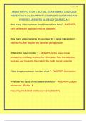 IMSA TRAFFIC TECH 1 ACTUAL EXAM NEWEST 2025&sol;2026 NEWEST ACTUAL EXAM WITH COMPLETE QUESTIONS AND VERIFIED ANSWERS &vert;ALREADY GRADED A&plus;&vert;