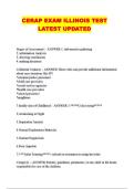 CERAP EXAM ILLINOIS TEST LATEST UPDATED