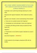 MDC 4 EXAM 1 NEWEST 2025&sol;2026 NEWEST ACTUAL EXAM WITH COMPLETE QUESTIONS AND VERIFIED ANSWERS &vert;ALREADY GRADED A&plus;&vert; 