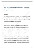 ANSC 1401 &ndash; Beef Cattle & Dairy Industry &vert; Exam 2 With  Complete Solutions 
