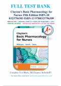 Test Bank For Claytons Basic Pharmacology for Nurses 19th Edition By Michelle Willihnganz Samuel Gurevitz Bruce Clayton Chapter 1-48