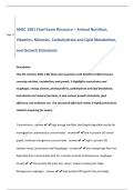 ANSC 1401 Final Exam Resource &ndash; Animal Nutrition&comma; Vitamins&comma; Minerals&comma; Carbohydrate and Lipid Metabolism&comma;  and Growth Stimulants 