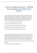 LCSW Law & Ethics Mock Exam 1 &ndash; 2025&sol;2026 Practice Questions with Verified Answers Graded A&plus;