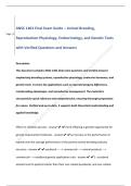 ANSC 1401 Final Exam Guide &ndash; Animal Breeding&comma;  Reproduction Physiology&comma; Endocrinology&comma; and Genetic Tools  with Verified Questions and Answers