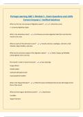 Portage Learning A&P 1 Module 3 - Exam Questions and 100&percnt; Correct Answers &vert; Verified Solutions