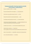 Portage Learning A&P 2&colon; Final Exam Questions and 100&percnt; Correct Answers &vert; Verified Solutions