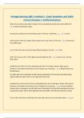 Portage learning A&P 2 module 3 - Exam Questions and 100&percnt; Correct Answers &vert; Verified Solutions