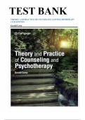 Test Bank Theory and Practice of Counseling and Psychotherapy 11th Edition by Gerald Corey with Questions and Answers &ndash; Complete Counseling Review Updated