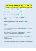 WREB Study Guide ACTUAL UPDATED    Exam Questions and CORRECT Answers