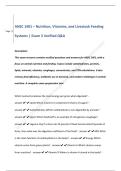 ANSC 1401 &ndash; Nutrition&comma; Vitamins&comma; and Livestock Feeding   Systems &vert; Exam 3 Verified Q&A 