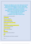 WILKES NSG500 EXAM 2&sol;NSG 500 ADVANCED  HEALTH ASSESSMENT EXAM 2 2025&sol;2026  WITH ACTUAL CORRECT QUESTIONS AND  VERIFIED DETAILED ANSWERS  &vert;FREQUENTLY TESTED QUESTIONS AND  SOLUTIONS&vert;ALREADY GRADED  A&plus;&vert;NEWEST&vert;BRAND NEW  VERSION&excl;&excl;&excl;&vert;GUARANTEED PASS 