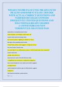 WILKES NSG500 EXAM 1&sol;NSG 500 ADVANCED  HEALTH ASSESSMENT EXAM 1 2025&sol;2026  WITH ACTUAL CORRECT QUESTIONS AND  VERIFIED DETAILED ANSWERS  &vert;FREQUENTLY TESTED QUESTIONS AND  SOLUTIONS&vert;ALREADY GRADED  A&plus;&vert;NEWEST&vert;BRAND NEW  VERSION&excl;&excl;&excl;&vert;GUARANTEED PASS 