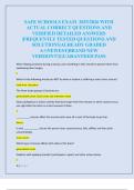 SAFE SCHOOLS EXAM  2025&sol;2026 WITH  ACTUAL CORRECT QUESTIONS AND  VERIFIED DETAILED ANSWERS  &vert;FREQUENTLY TESTED QUESTIONS AND  SOLUTIONS&vert;ALREADY GRADED  A&plus;&vert;NEWEST&vert;BRAND NEW  VERSION&excl;&excl;&excl;&vert;GUARANTEED PASS