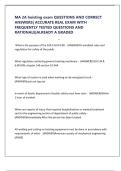 MA 2A hoisting exam QUESTIONS AND CORRECT ANSWERS&vert; ACCURATE REAL EXAM WITH FREQUENTLY TESTED QUESTIONS AND RATIONALE&vert;ALREADY A GRADED