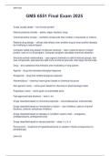 GMS 6551 Final Exam 2025