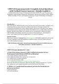 CIPP&sol;US Exam 2025&sol;2026 &vert; Complete Actual Questions with Verified Correct Answers &vert; Already Graded A&plus;