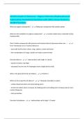 SCH4U1 Grade 12 Chemistry - Organic Chemistry &lpar;Hydrocarbons & Hydrocarbon Derivatives&rpar; Questions with 100&percnt; Correct Answers &vert; Verified Solutions