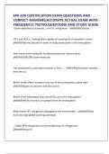 EPA 608 CERTIFICATION EXAM QUESTIONS AND CORRECT ANSWERS&vert;ACCURATE ACTUAL EXAM WITH FREQUENTLY TESTED QUESTIONS AND STUDY GUIDE