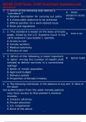 NCCHC CCHP Exam&comma; CCHP Final Exam Questions and Answers