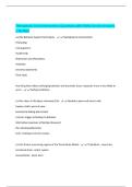 Therapeutic Crisis Intervention Questions with 100&percnt; Correct Answers &vert; Verified