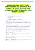 NACE FINAL EXAM STUDY GUIDE  2025&sol;2026 COMPLETE QUESTIONS AND  CORRECT DETAILED ANSWERS WITH  RATIONALES &vert;&vert; 100&percnt; GUARANTEED PASS  <RECENT VERSION> 