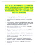 IBEC STATE BOARD FINAL EXAM STUDY  GUIDE 2025&sol;2026 COMPLETE QUESTIONS  AND CORRECT DETAILED ANSWERS WITH  RATIONALES &vert;&vert; 100&percnt; GUARANTEED PASS  <RECENT VERSION> 