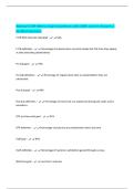 Walmart OGP Metrics Exam Questions with 100&percnt; Correct Answers &vert; Verified Solutions