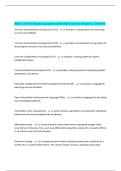 WGU C795 OA Notes Questions with 100&percnt; Correct Answers &vert; Verified