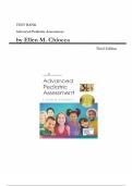 Advanced Pediatric Assessment&comma; Third Edition &lpar;Chapter 1-26&rpar; - Test Bank by Ellen M&period; Chiocca