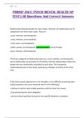 PMHNP ANCC PSYCH MENTAL HEALTH NP TEST &vert; All Questions And Correct Answers