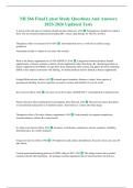 NR 566 Final Latest Study Questions And Answers 2025-2026 Updated Tests