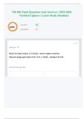 NR 566 Final Questions And Answers &vert; 2025-2026 Verified Updates &vert; Latest Study Solutions