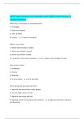 WSET Level 1 Practice Quiz Questions with 100&percnt; Correct Answers &vert; Verified Solutions