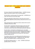ENCASE PART 1 TEST QUESTIONS AND CORRECT ANSWERS