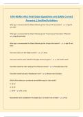 UTA NURS 5432 Final Exam Questions and 100&percnt; Correct Answers &vert; Verified Solutions