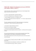 NURS 3100 - Module 31 Test Questions and Answers 2025&sol;2026  with complete solution &vert; Graded A&plus; 