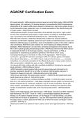 AGACNP Certification Exam NEWEST 2025&sol;2026 ACTUAL EXAM COMPLETE QUESTIONS AND CORRECT DETAILED ANSWERS &lpar;VERIFIED ANSWERS&rpar; &vert;ALREADY GRADED A&plus;&vert;&vert;BRAND NEW&excl;&excl;