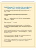 Bio 117 Chapter 1-4 In-Class Quiz Study Guide Questions and 100&percnt; Correct Answers &vert; Verified Solutions