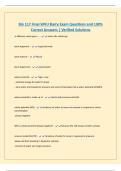 Bio 117 Final WVU Barry Exam Questions and 100&percnt; Correct Answers &vert; Verified Solutions