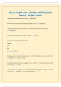 Bio 117 Practice Exam 1 Questions and 100&percnt; Correct Answers &vert; Verified Solutions