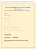 BIO 117 Quiz 4 Questions and 100&percnt; Correct Answers &vert; Verified Solutions